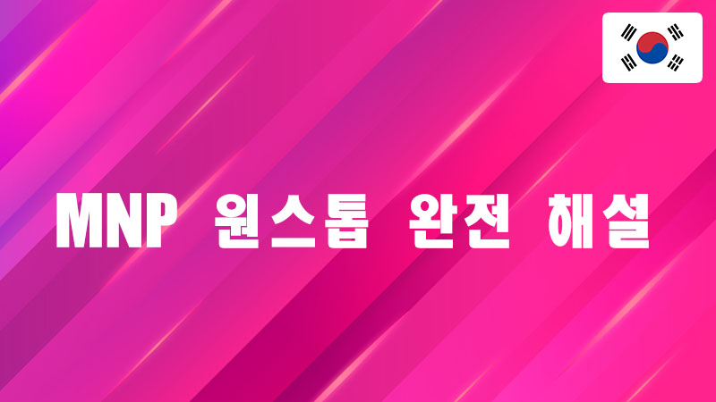 Read more about the article MNP 원스톱 완전 해설